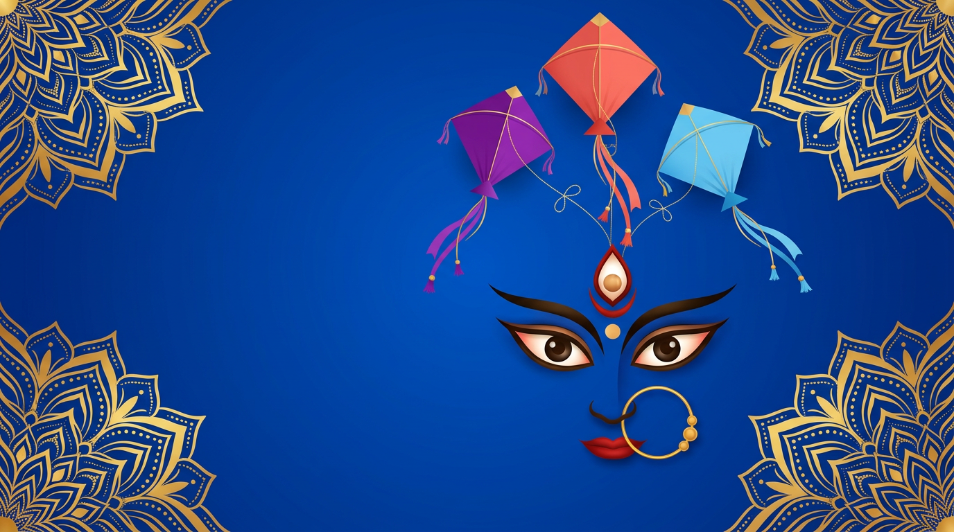 विजया दशमी कार्ड — चङ्गा र मण्डल